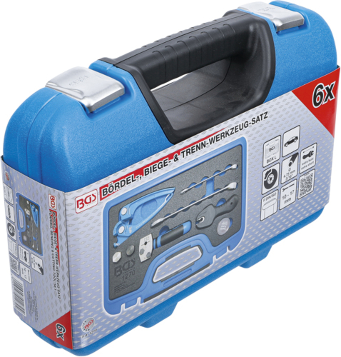 Set scule pentru bercuit indoit si taiat pentru conducte de frana 3/16” BGS Technic 1270 Set scule pentru bercuit indoit si taiat pentru conducte de frana 3/16” BGS Technic 1270