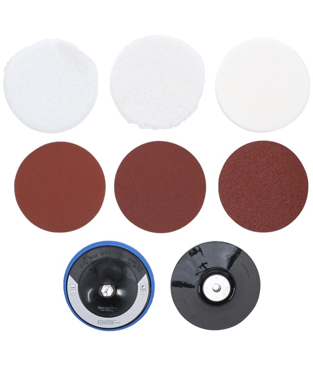 Set discuri slefuire 8 piese BGS Technic 74380 Set discuri slefuire 8 piese BGS Technic 74380