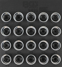 Set chei antifurt pentru roti Audi 20piese BGS Technic 9499 Set chei antifurt pentru roti Audi 20piese BGS Technic 9499