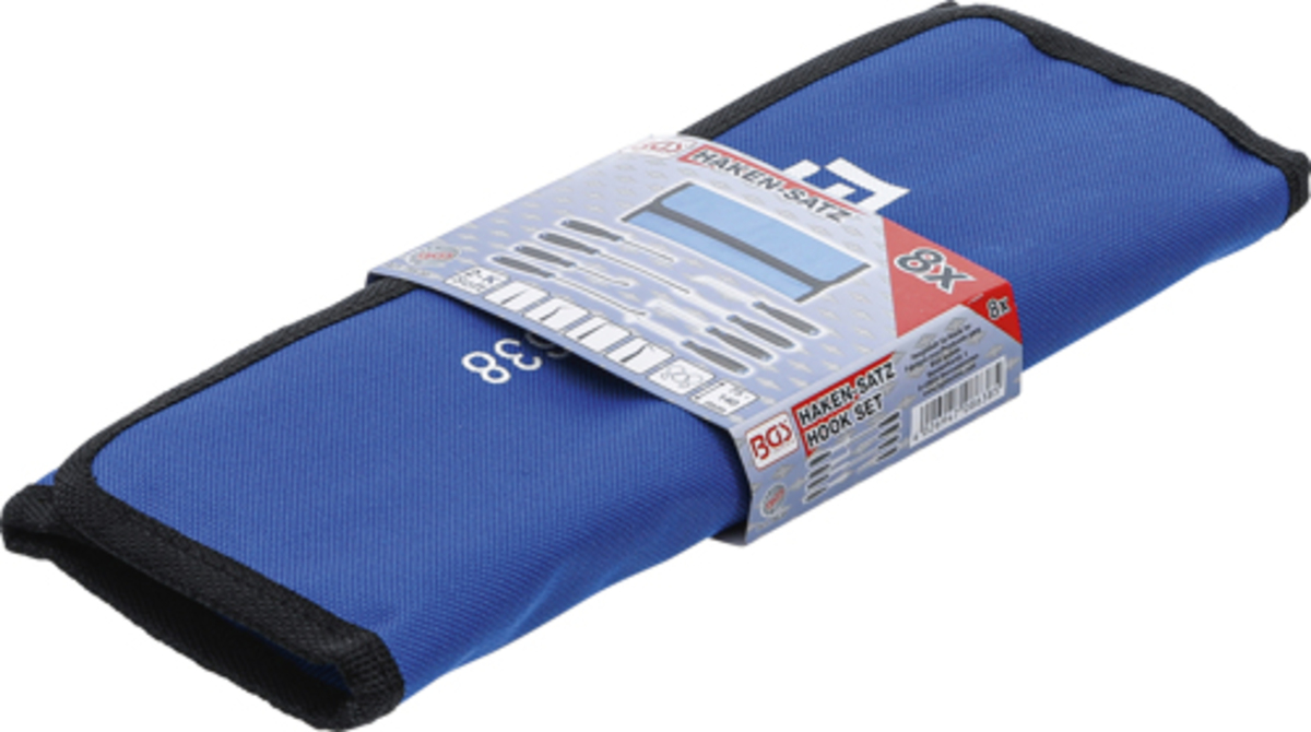 Set carlige cu varfuri drepte 8 piese BGS Technic 8638 Set carlige cu varfuri drepte 8 piese BGS Technic 8638