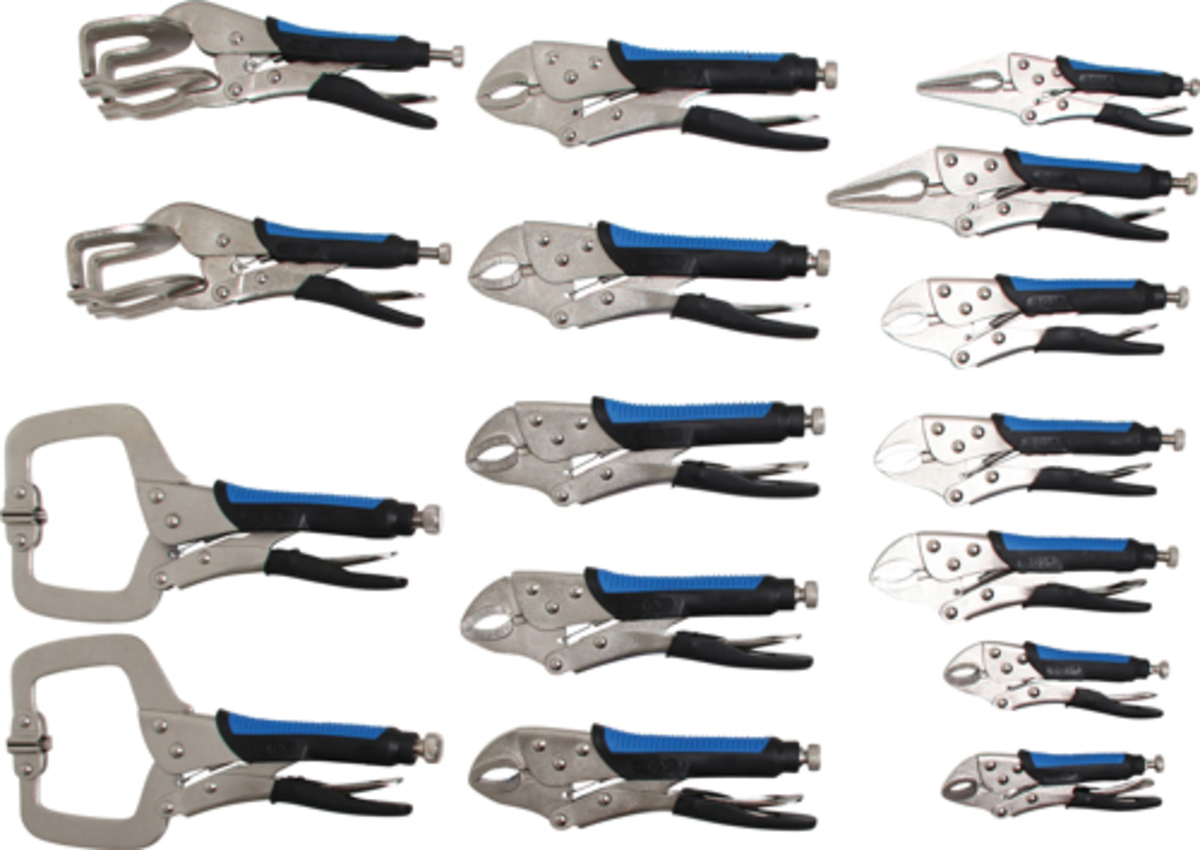 Set clesti autoblocanti pentru tinichigerie 16 piese BGS Technic 4495  Set clesti autoblocanti pentru tinichigerie 16 piese BGS Technic 4495