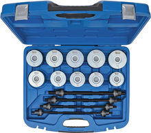 Trusa cu presa pentru bucsi si rulmenti cu 4 axe filetante BGS Technic 1514 Trusa cu presa pentru bucsi si rulmenti cu 4 axe filetante BGS Technic 1514