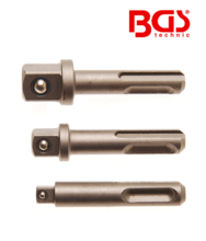 Set adaptoare pentru tubulare 1/4" - 3/8" - 1/2" cu prindere SDS BGS Technic 8214
