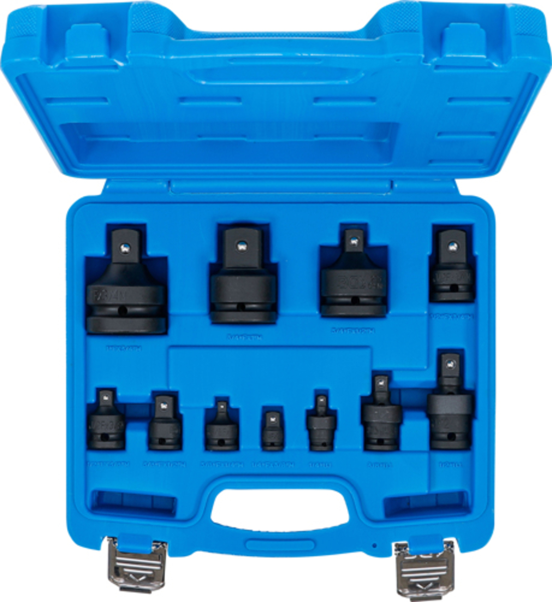 Set adaptoare de impact cu articulatii 6,3mm 1/4"-25mm 1" BGS 25140  Set adaptoare de impact cu articulatii 6,3mm 1/4"-25mm 1" BGS 25140