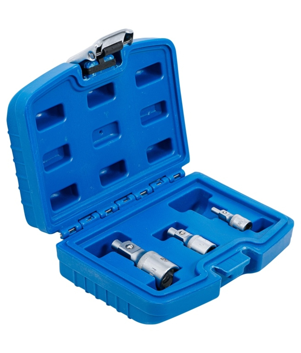 Set prelungitoare cu suport magnetic 1/4"-3/8"-1/2" 3 piese BGS Technic 198 Set prelungitoare cu suport magnetic 1/4"-3/8"-1/2" 3 piese BGS Technic 198