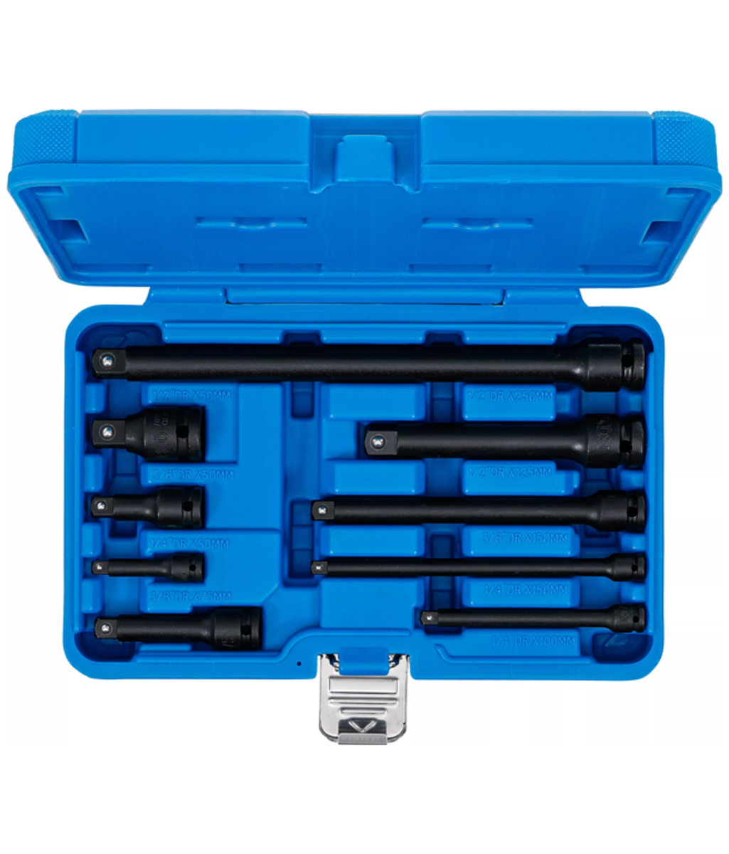 Set 9 prelungitoare din crom-vanadium 1/4" - 3/8" - 1/2" BGS Technic 25145