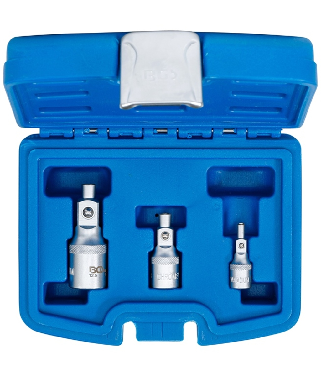 Set prelungitoare cu suport magnetic 1/4"-3/8"-1/2" 3 piese BGS Technic 198 Set prelungitoare cu suport magnetic 1/4"-3/8"-1/2" 3 piese BGS Technic 198