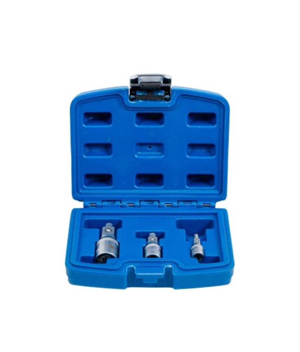 Set prelungitoare cu suport magnetic 1/4"-3/8"-1/2" 3 piese BGS Technic 198 Set prelungitoare cu suport magnetic 1/4"-3/8"-1/2" 3 piese BGS Technic 198