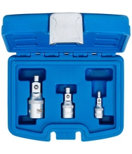Set prelungitoare cu suport magnetic 1/4"-3/8"-1/2" 3 piese BGS Technic 198 Set prelungitoare cu suport magnetic 1/4"-3/8"-1/2" 3 piese BGS Technic 198