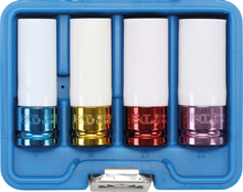 Set tubulare adanci de impact 17-19-21-22mm antrenare 1/2" 4 piese BGS Technic 9847 Set tubulare adanci de impact 17-19-21-22mm antrenare 1/2" 4 piese BGS Technic 9847