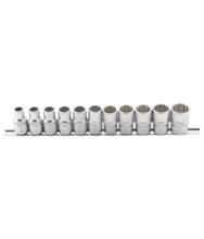 Set chei tubulare 10 - 21 mm in 12 colturi 12,5 mm - 1/2" - 12 piese BGS Technic 9107 Set chei tubulare 10 - 21 mm in 12 colturi 12,5 mm - 1/2" - 12 piese BGS Technic 9107