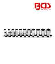 Set chei tubulare 6 colturi 6,3mm - 1/4" - 11 piese BGS Technic 2433