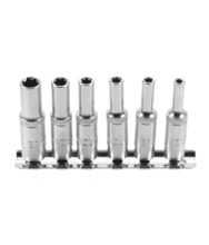 Set chei tubulare lungi Profil E, E4-E10 - 1/4" - 6 piese BGS Technic 6403 Set chei tubulare lungi Profil E, E4-E10 - 1/4" - 6 piese BGS Technic 6403