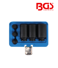 Set tubulare de impact cu 12 colturi pentru planetare  si imbusuri de impact BGS Technic 5334 Set tubulare de impact cu 12 colturi pentru planetare  si imbusuri de impact BGS Technic 5334