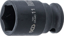 Tubulara de impact scurta 1/4" - 11mm in 6 colturi BGS 7291 Tubulara de impact scurta 1/4" - 11mm in 6 colturi BGS 7291