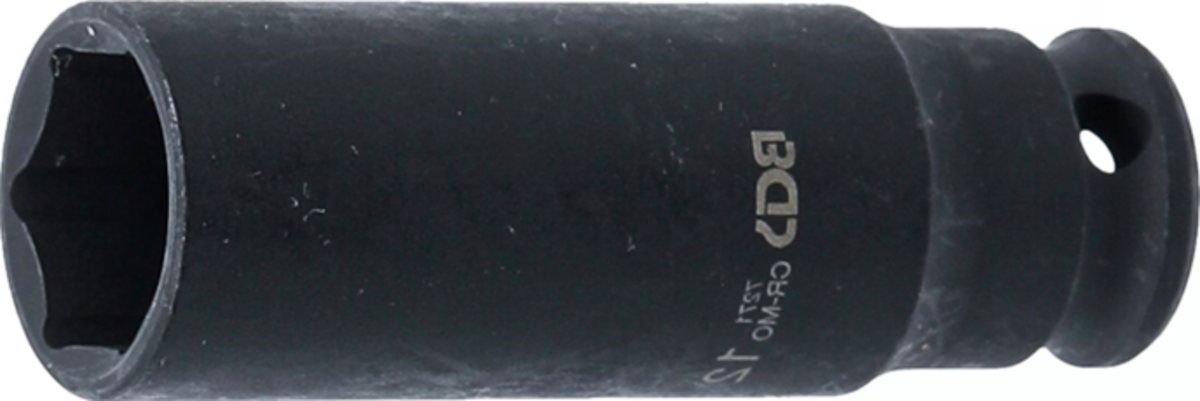 Tubulara de impact lunga 1/4" - 12mm in 6 colturi BGS 7271