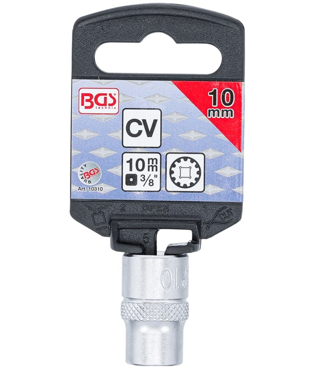 Tubulara "Gear Lock" scurta 3/8"-10mm BGS Technic 10310 Tubulara "Gear Lock" scurta 3/8"-10mm BGS Technic 10310