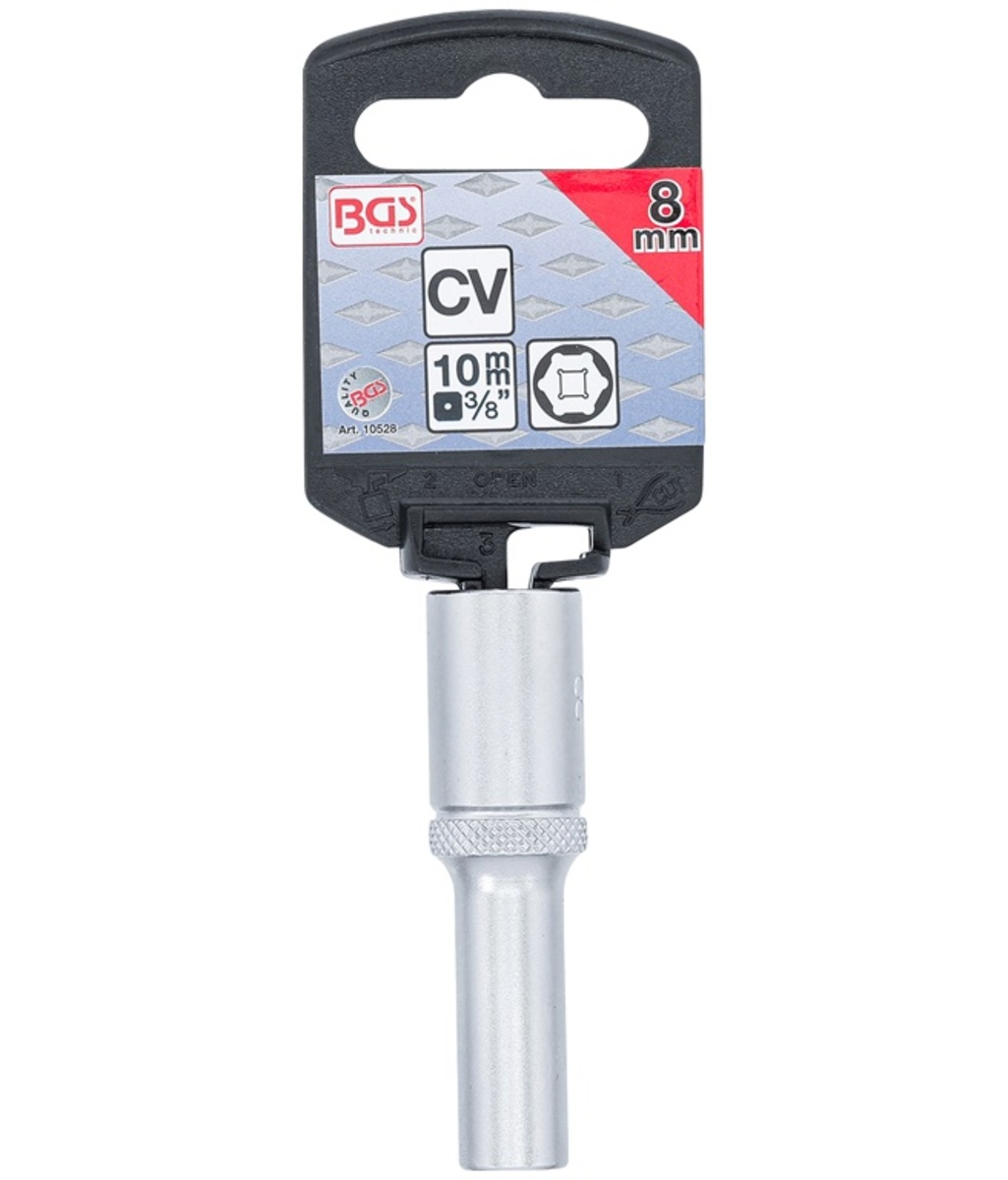 Tubulara Pro Torque lunga 3/8" - 8mm BGS Technic