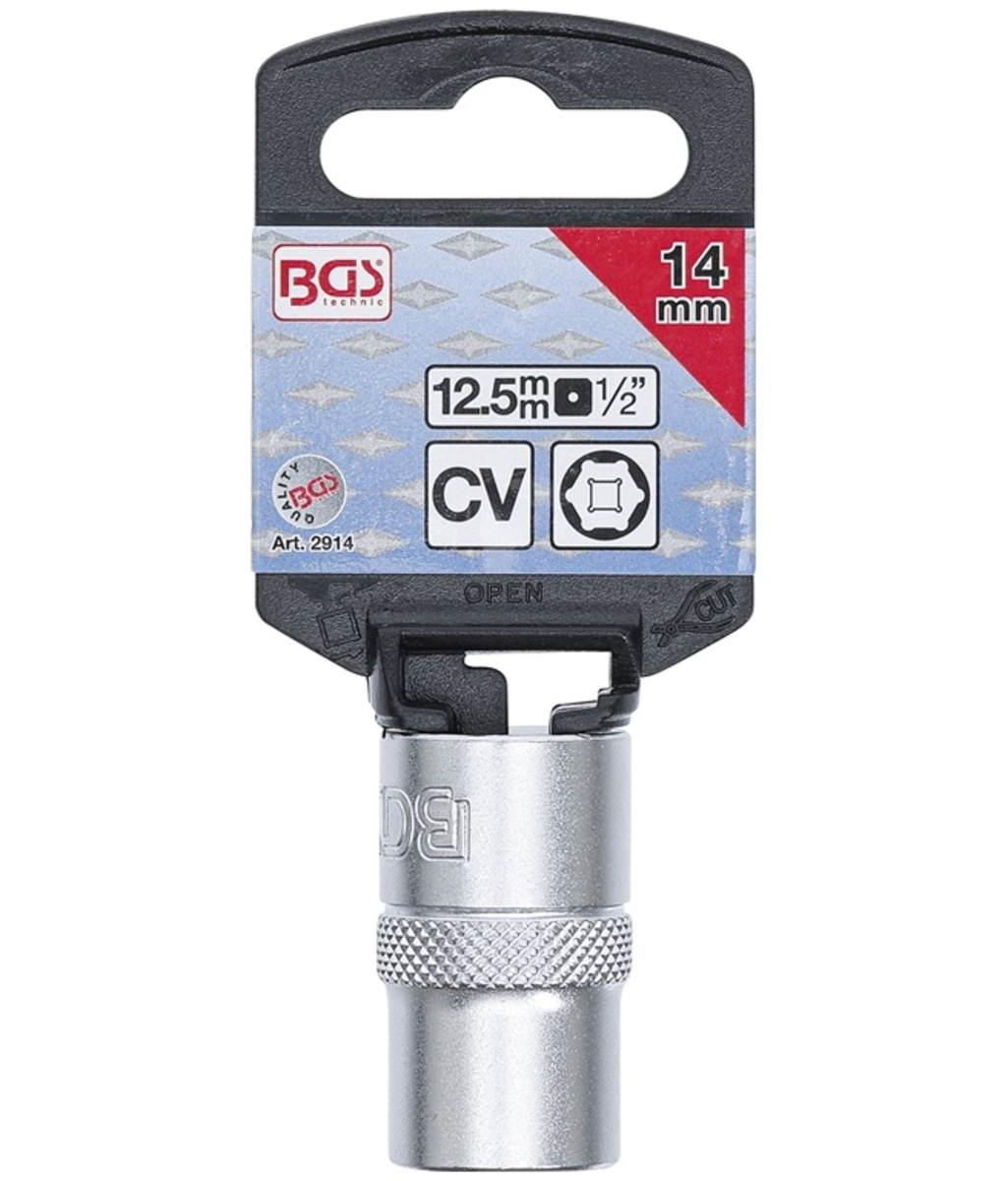 Tubulara Pro Torque scurta 1/2" - 14mm BGS Technic