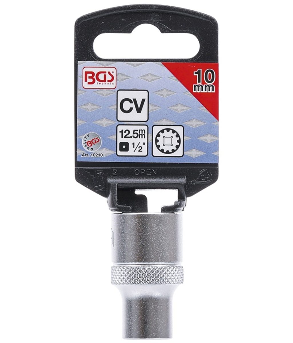 Tubulara "Gear Lock" scurta 12 colturi 1/2"-10mm  BGS Technic 10210
