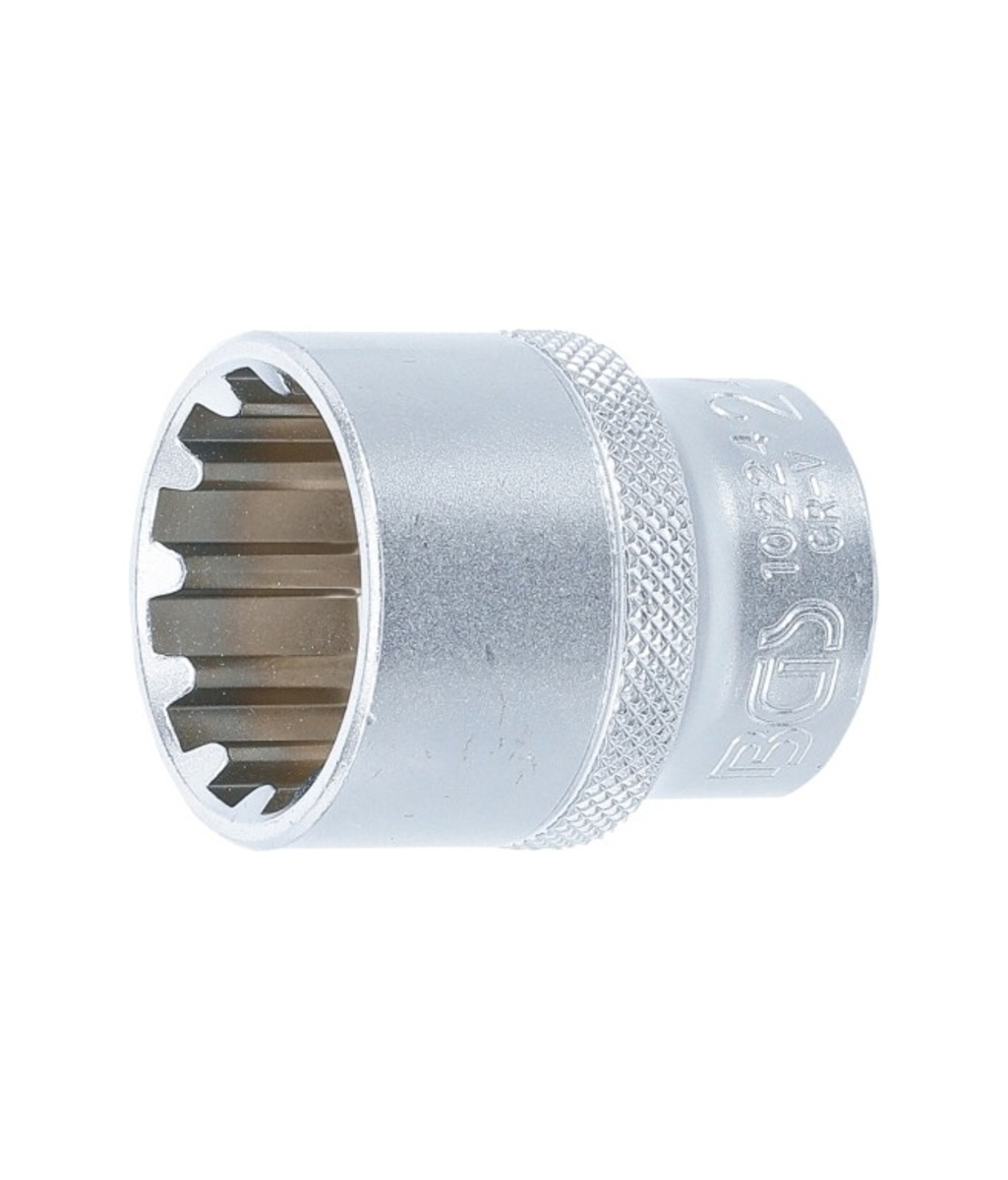 Tubulara "Gear Lock" scurta 12 colturi 1/2"-24mm  BGS Technic 10224 Tubulara "Gear Lock" scurta 12 colturi 1/2"-24mm  BGS Technic 10224