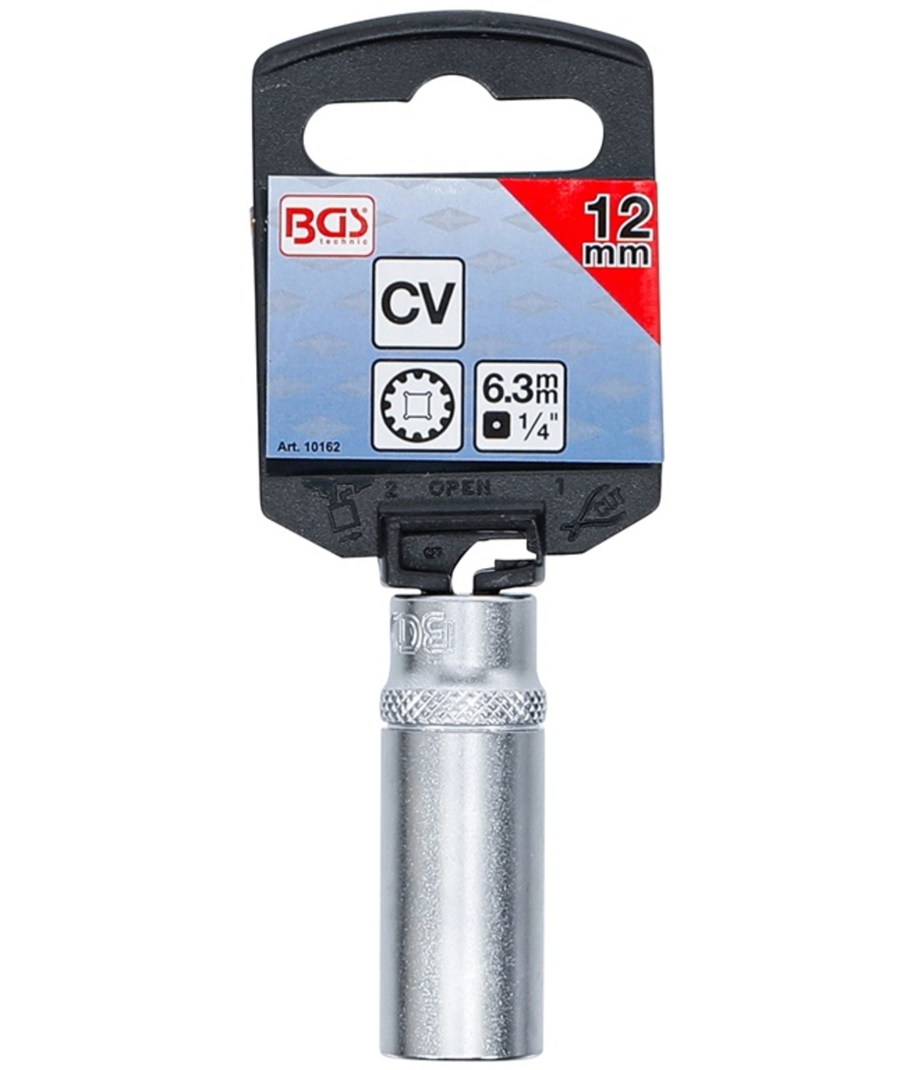 Tubulara Pro Torque "Gear Lock" lunga 1/4"-12mm BGS Technic 10162