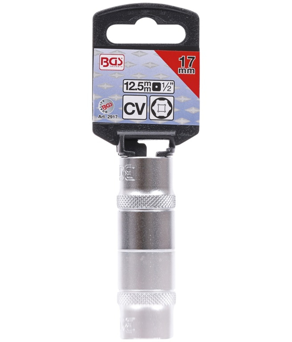 Tubulara Pro Torque scurta 1/2" - 17mm BGS Technic