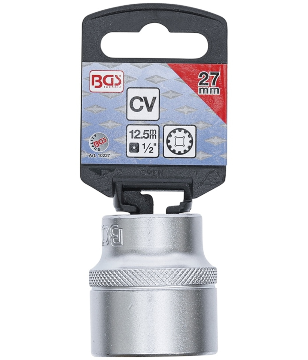 Tubulara "Gear Lock" scurta 12 colturi 1/2"-27mm  BGS Technic 10227