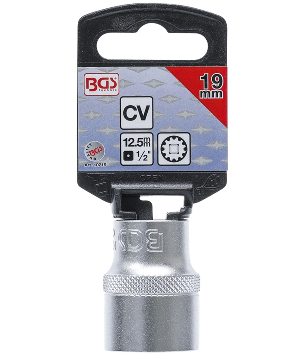 Tubulara "Gear Lock" scurta 12 colturi 1/2"-19mm  BGS Technic 10219