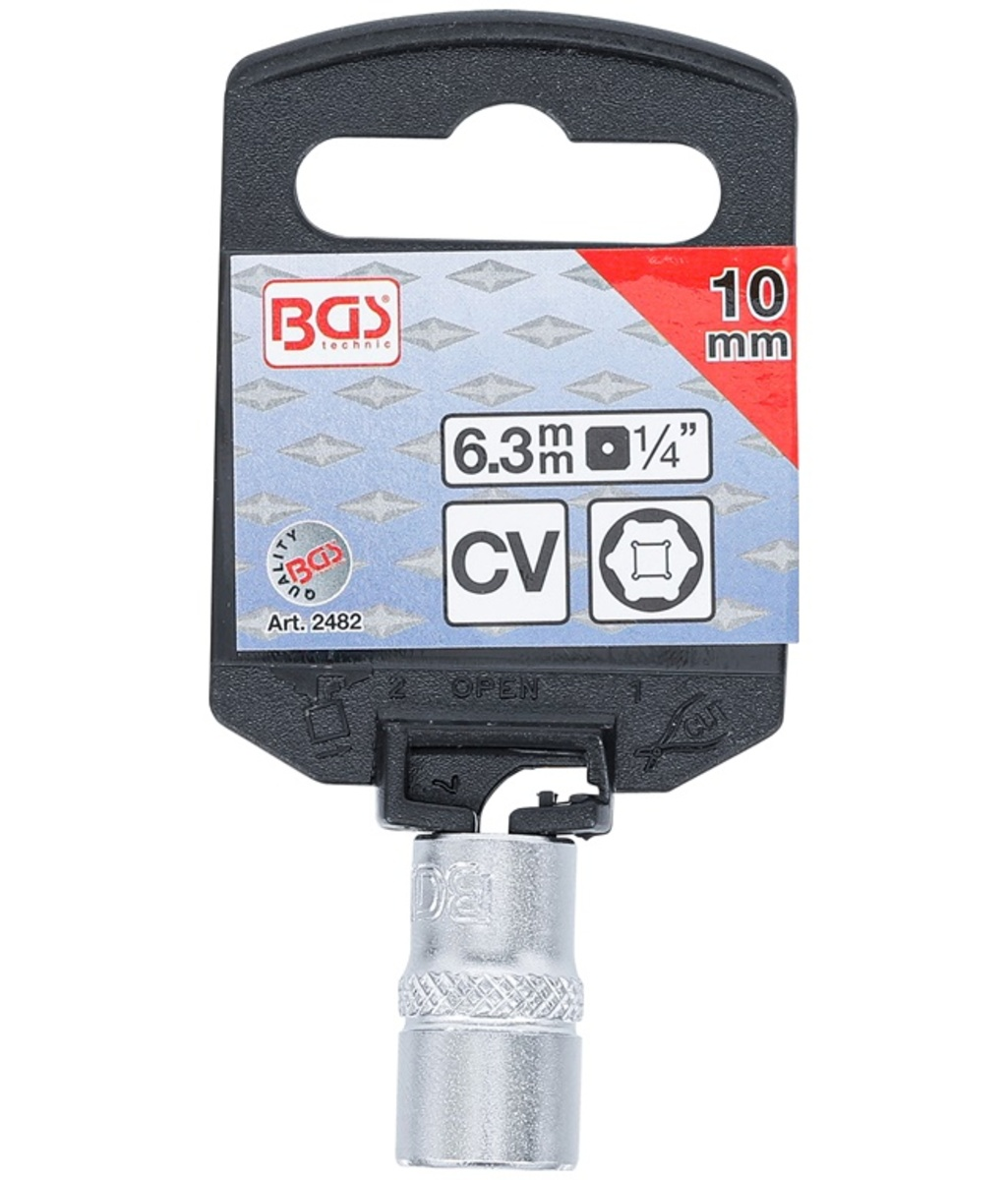 Tubulara Pro Torque scurta 1/4" - 10mm BGS Technic