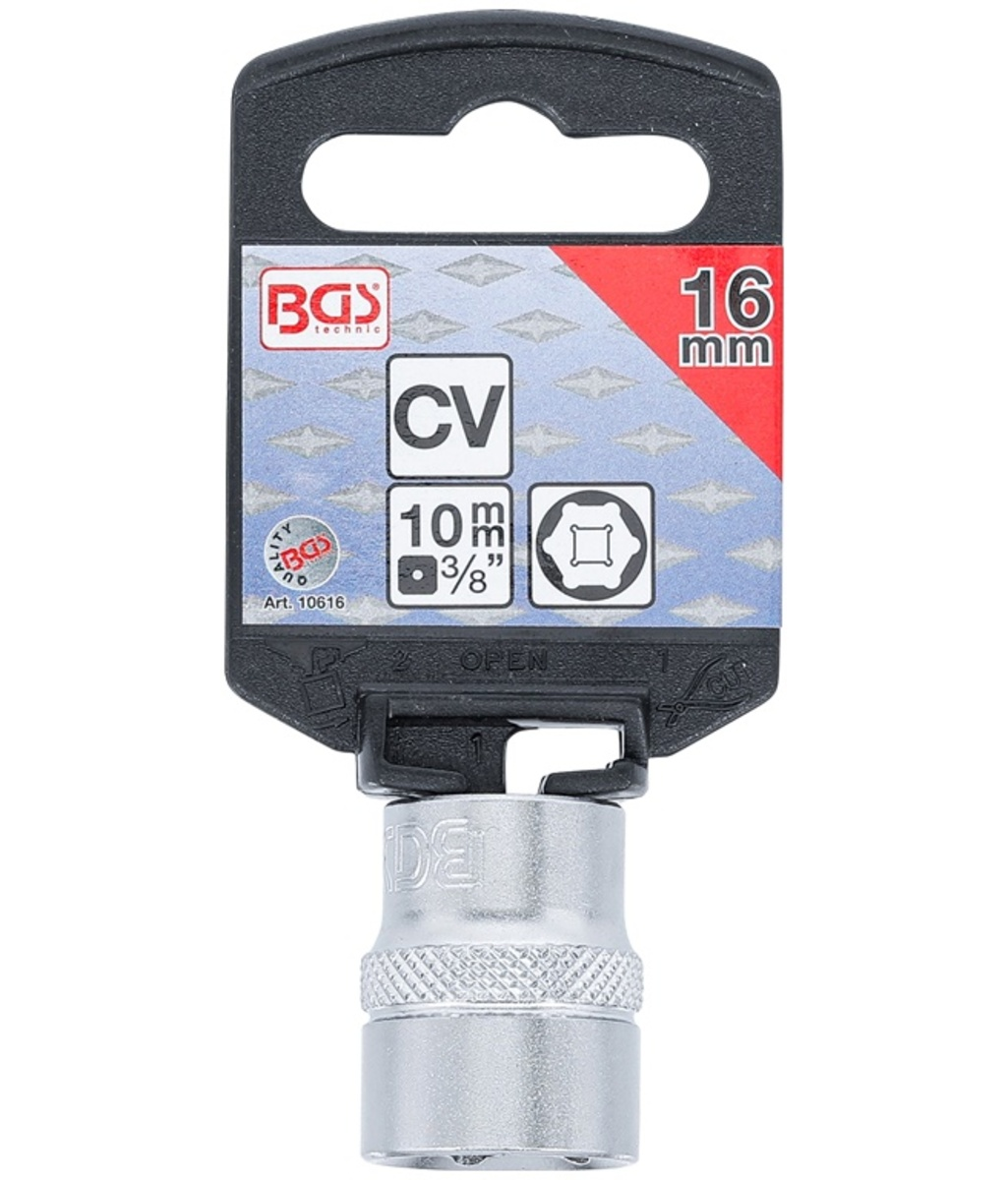 Tubulara Pro Torque scurta 3/8" - 16mm BGS Technic Tubulara Pro Torque scurta 3/8" - 16mm BGS Technic