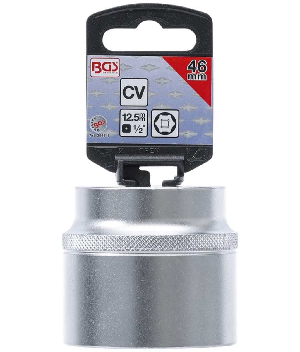 Tubulara scurta 6 colturi 1/2"-46mm BGS Technic 2946-1 Tubulara scurta 6 colturi 1/2"-46mm BGS Technic 2946-1