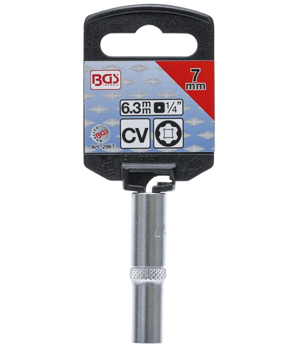 Tubulara Pro Torque "Super Lock" lunga 1/4"-7mm BGS Technic 2967 Tubulara Pro Torque "Super Lock" lunga 1/4"-7mm BGS Technic 2967