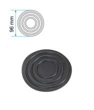 Tampon de cauciuc pentru cric crocodil 2.5 tone cu talie joasa Big Red Jack T830018-2 Tampon de cauciuc pentru cric crocodil 2.5 tone cu talie joasa Big Red Jack T830018-2