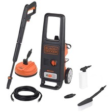 Masina de spalat cu presiune 1600W 125bar 420l/h + perie pentru pardoseli Black+Decker BXPW1600PE Masina de spalat cu presiune 1600W 125bar 420l/h + perie pentru pardoseli Black+Decker BXPW1600PE
