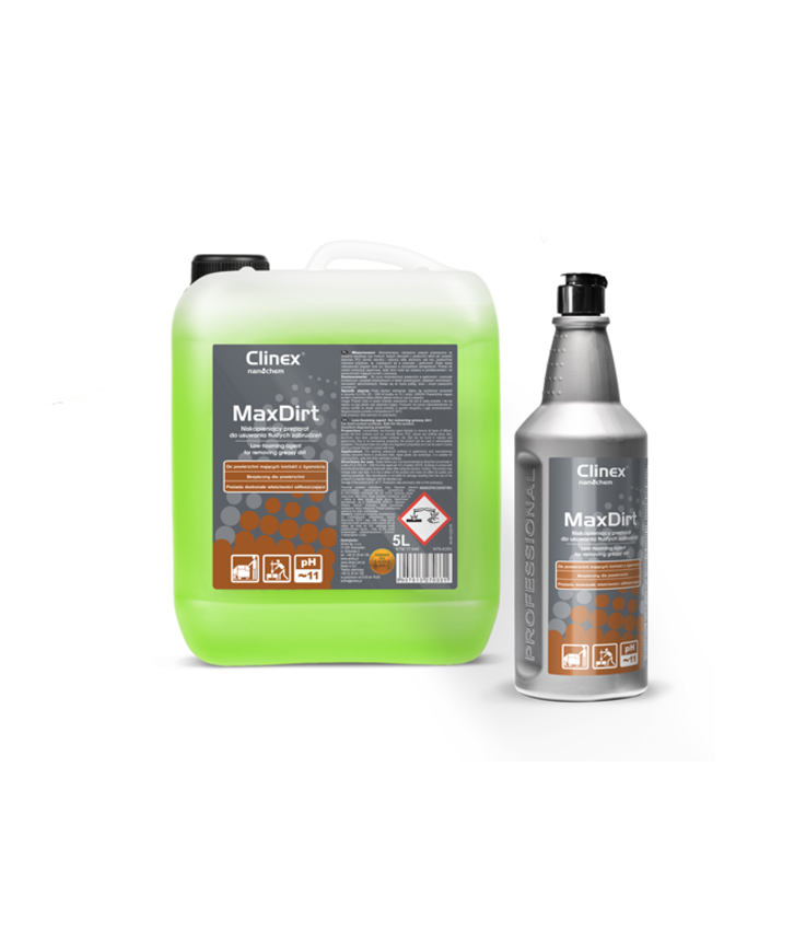 Detergent profesional universal pentru indepartarea petelor de grasime Clinex MaxDirt 1 litru