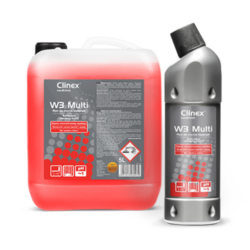 Solutie profesionala de curatare pentru instalatiie sanitare   Clinex W3 Multi 1 litru