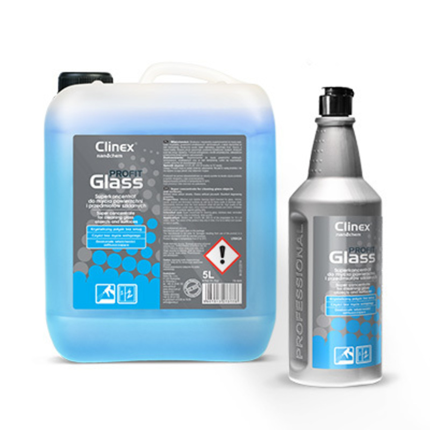 Solutie profesionala de curatat sticla Clinex PROFIT Glass 1 litru