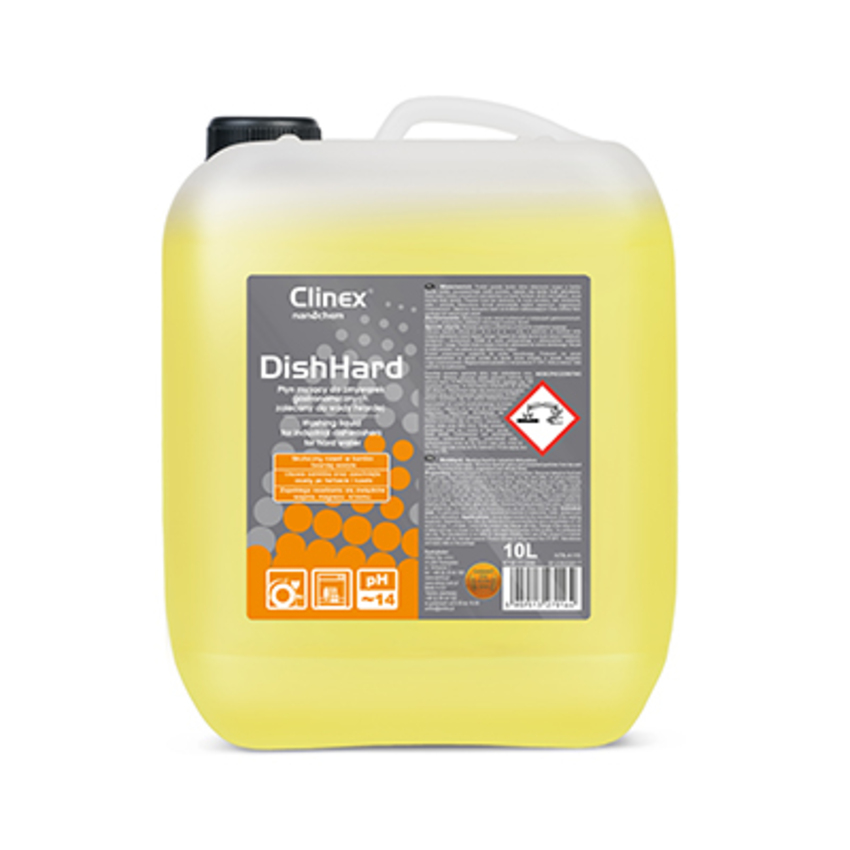 Solutie profesionala de spalare pentru masinile de spalat vase Clinex Dish Hard 10 litri