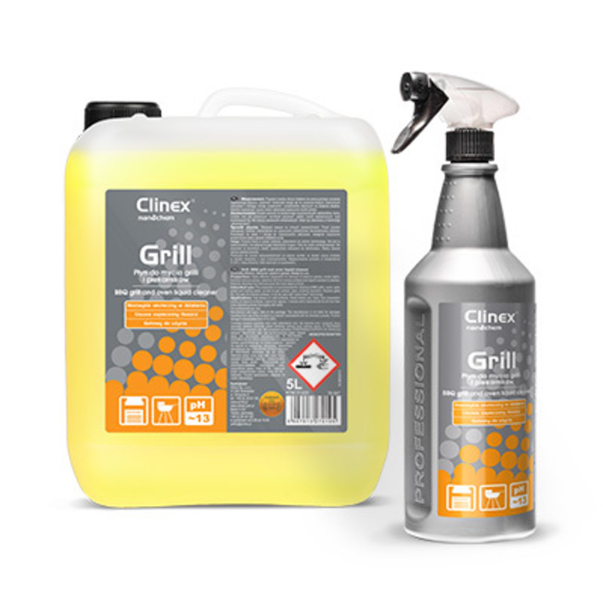 Solutie profesionala pentru curatarea gratarelor si a cuptoarelor Clinex Grill 5 litri
