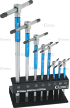 Set chei imbus hexagonale 2-10mm cu maner tip T 8piese Condor CR-2018 Set chei imbus hexagonale 2-10mm cu maner tip T 8piese Condor CR-2018