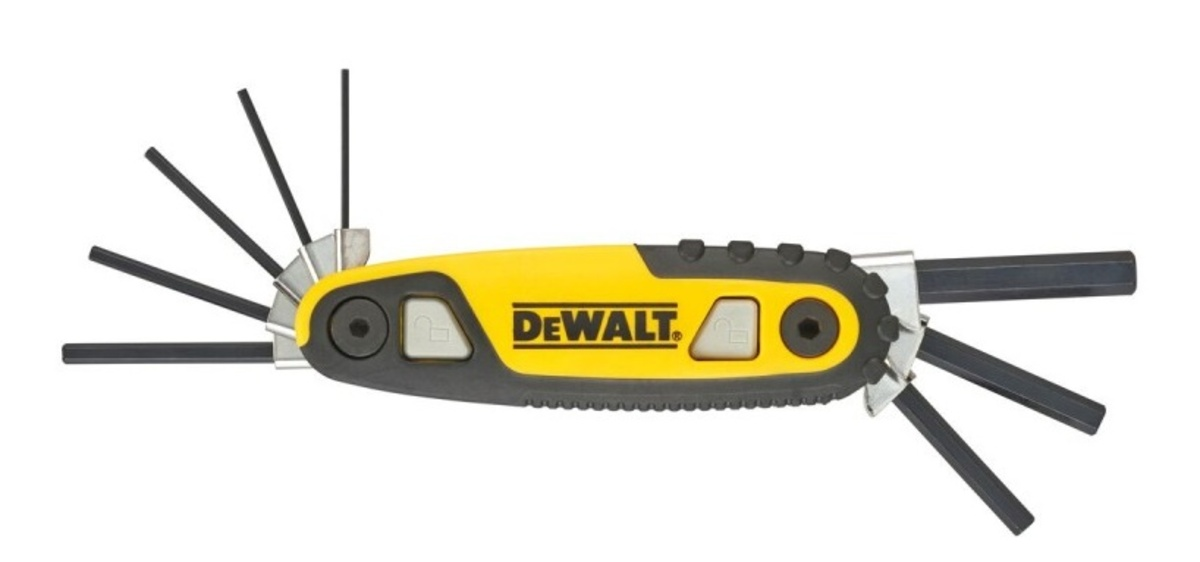 Set chei imbus hexagonale 8 in 1 pliabile DeWalt 2 - 10mm DWHT0-70263 Set chei imbus hexagonale 8 in 1 pliabile DeWalt 2 - 10mm DWHT0-70263