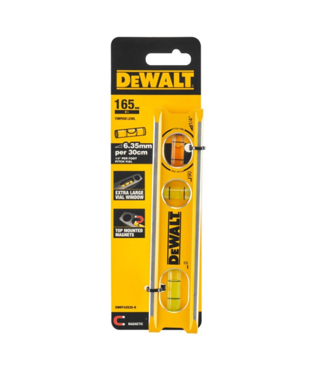 Nivela magnetica cu bula 165mm Dewalt DWHT42525-0  Nivela magnetica cu bula 165mm Dewalt DWHT42525-0