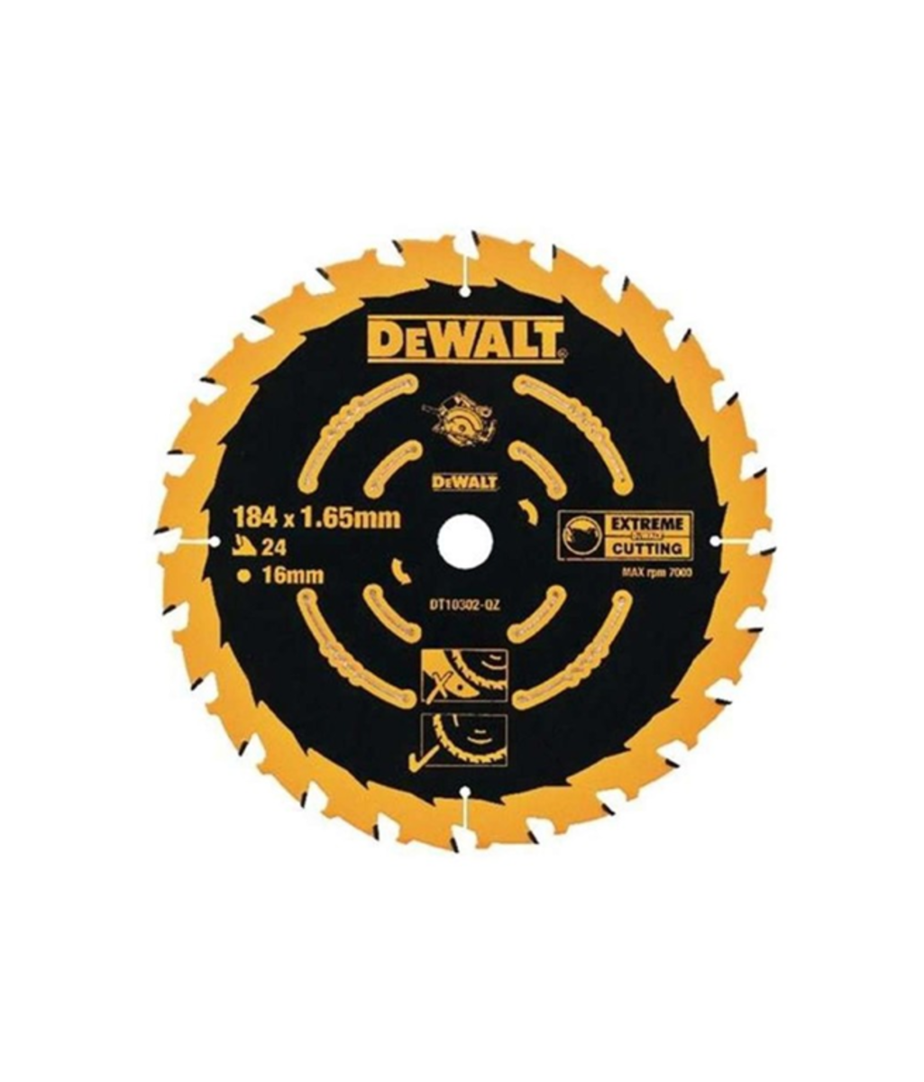 Disc debitare lemn 184x16x1.65mm Extreme Dewalt DT10302