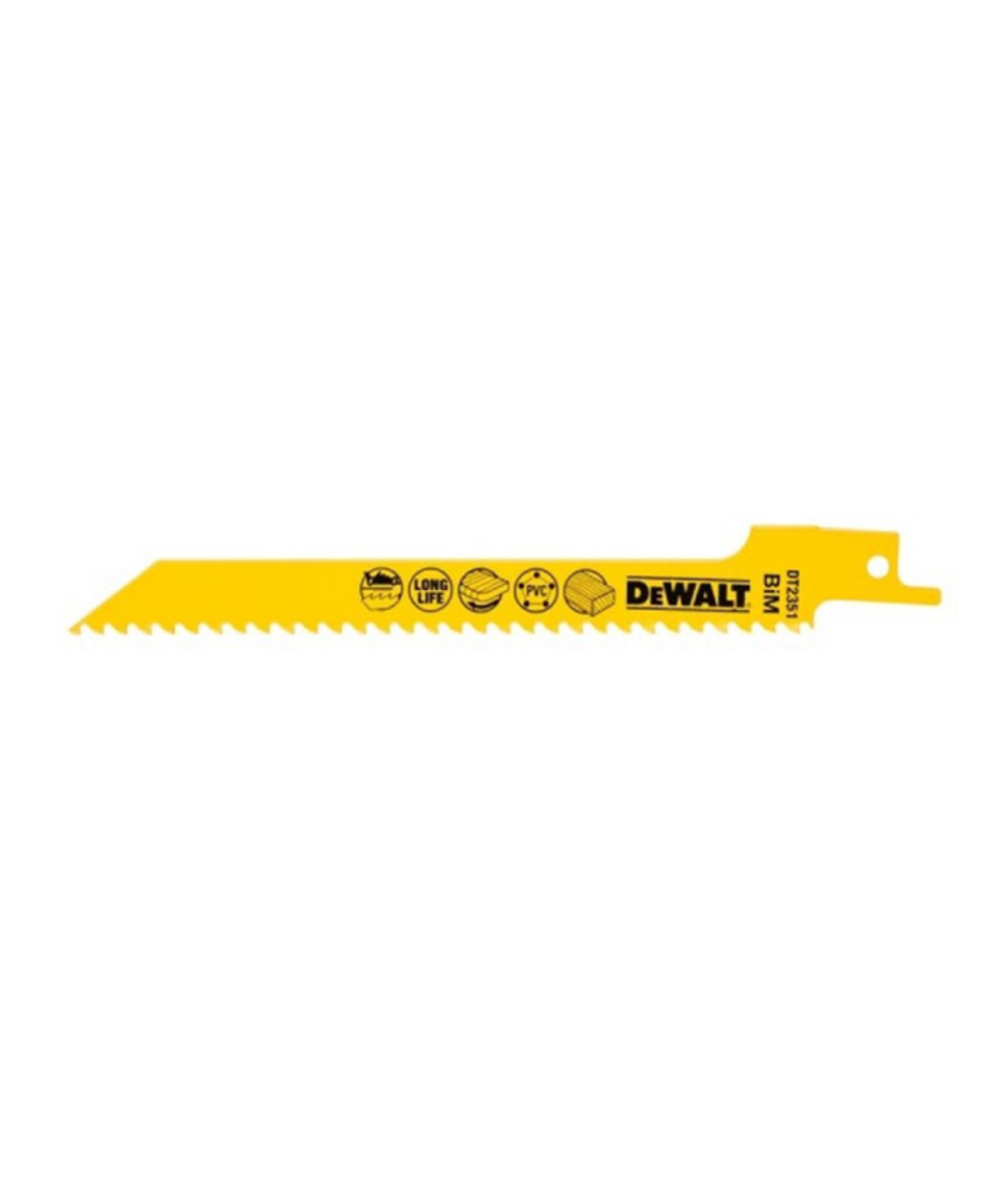 Set 5 lame fierastrau sabie 152mm/lemn Dewalt DT2351 Set 5 lame fierastrau sabie 152mm/lemn Dewalt DT2351