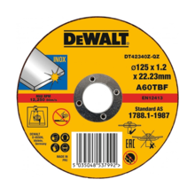 Disc debitare pentru inox si metal subtire 125x22x3x1.2mm Dewalt DT42340Z