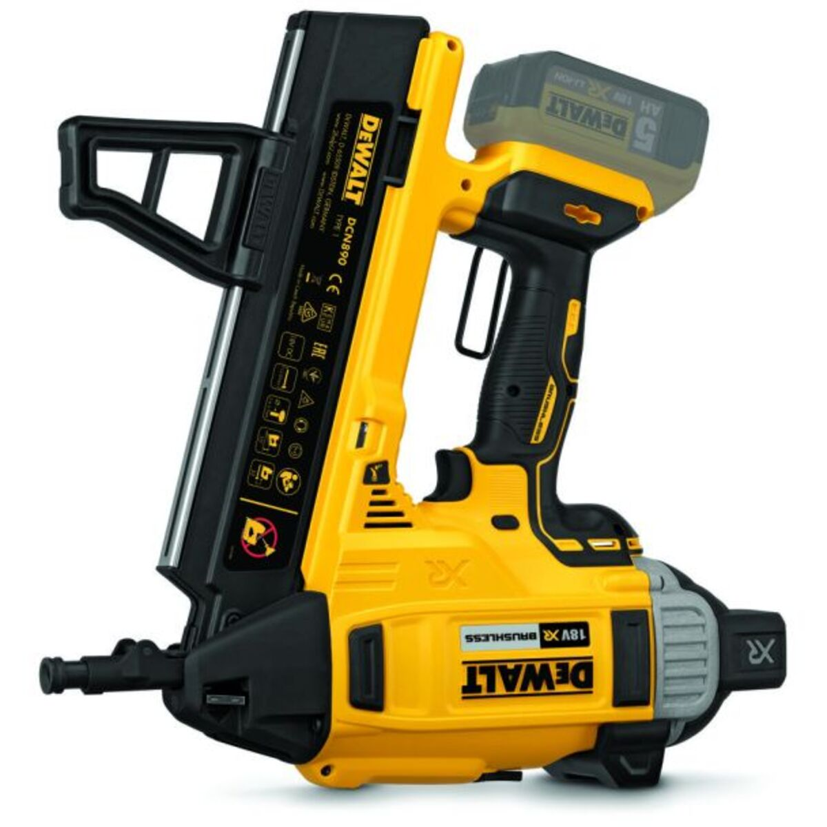 Pistol profesional de batut cuie in beton Li-Ion 18V fara acumulator SOLO  Dewalt DCN890N-XJ Pistol profesional de batut cuie in beton Li-Ion 18V fara acumulator SOLO  Dewalt DCN890N-XJ