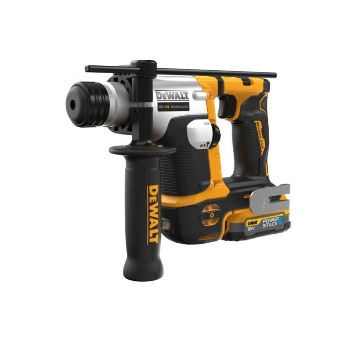 Ciocan rotopercutor SDS Plus cu motor fara perii si 2 acumulatori XR Li-Ion 18V - 1.7Ah POWERSTACK DeWALT DCH172E2T