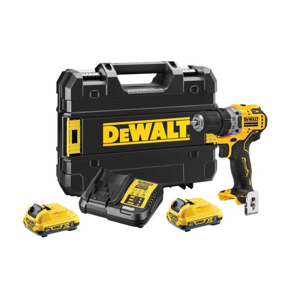 Masina de gaurit si insurubat cu 2 acumulatori XR Li-Ion 12V - 2Ah / 57.5Nm Dewalt DCD701D2 Masina de gaurit si insurubat cu 2 acumulatori XR Li-Ion 12V - 2Ah / 57.5Nm Dewalt DCD701D2