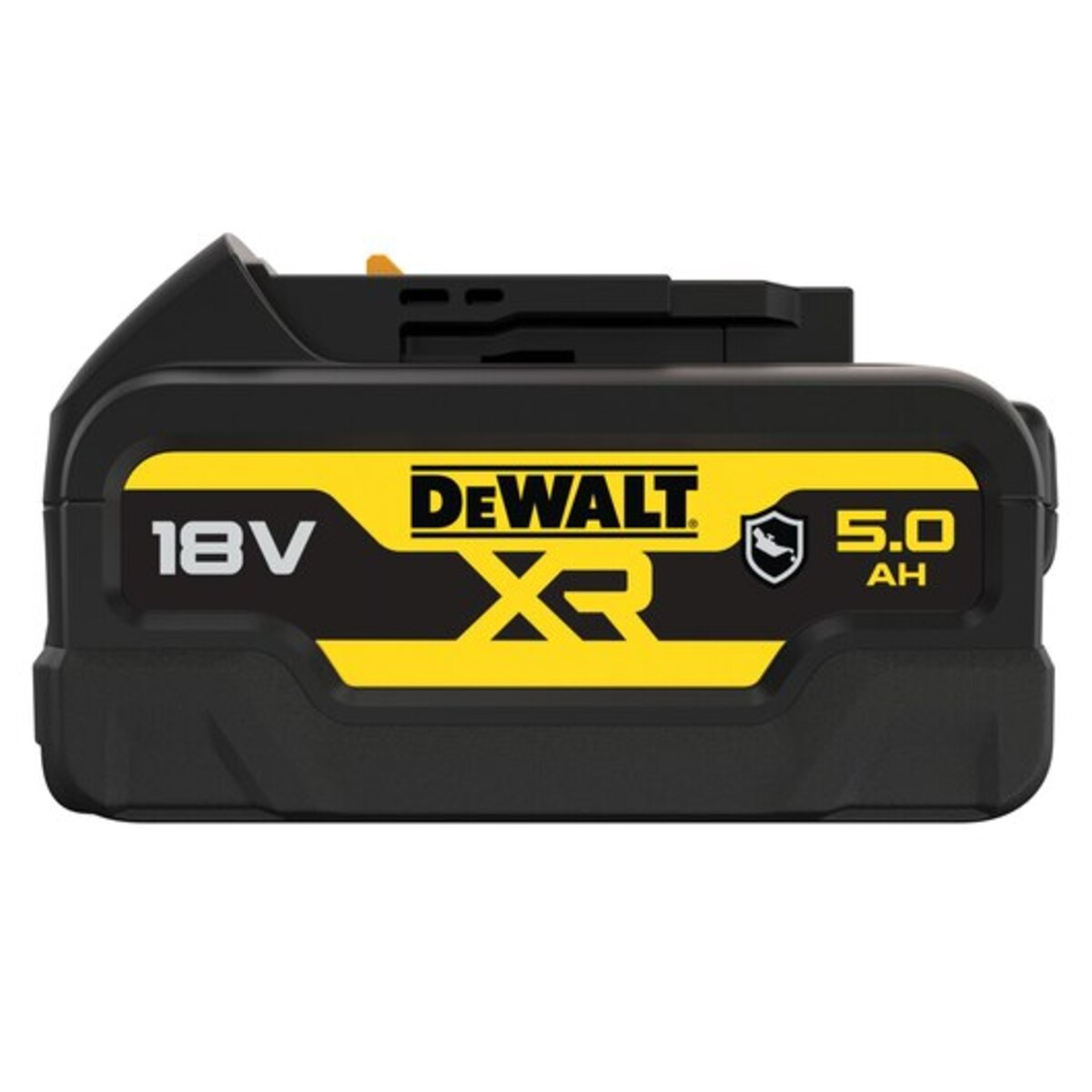 Acumulator DeWalt XR Li-Ion 18V - 5.0Ah cu protectie cauciucata DCB184B-XJ